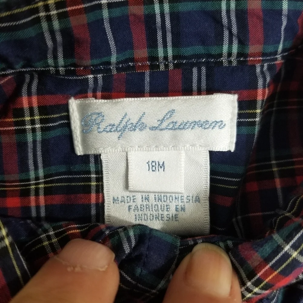 Ralph Lauren Plaid Cotton Oxford Shirt